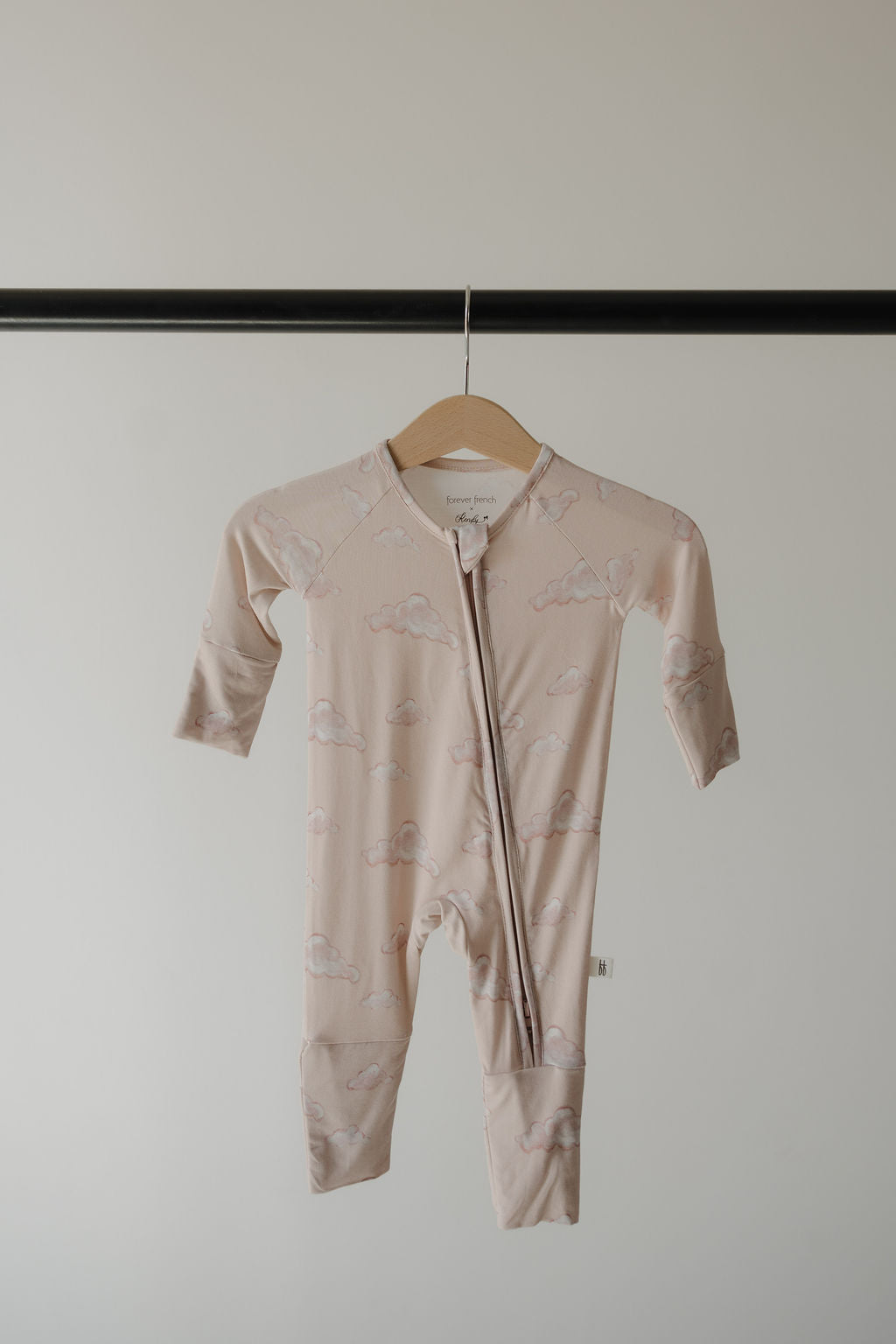 neutral blush cloud bamboo pajamas // ZIPPY