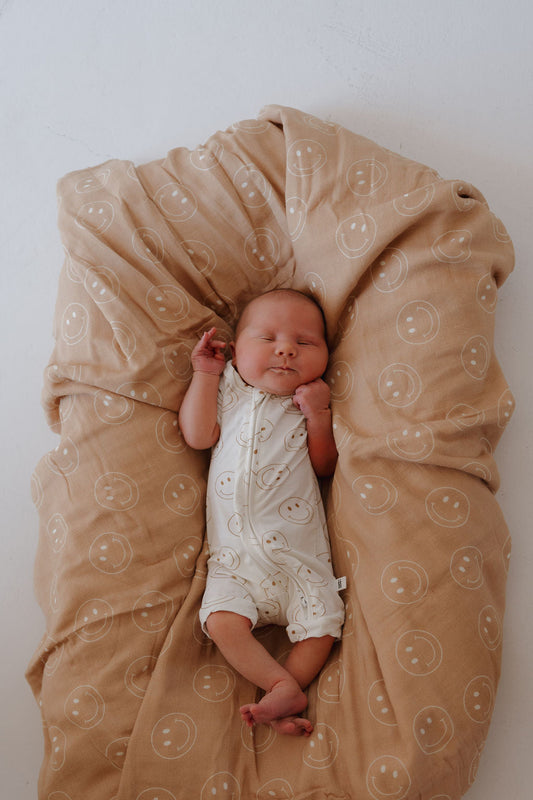 just smile bamboo pajamas // SHORTIE