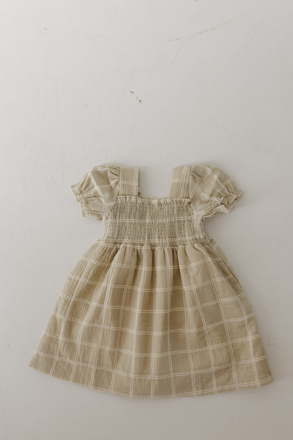 toddler/child muslin dress // linen grid (comes in mama match)