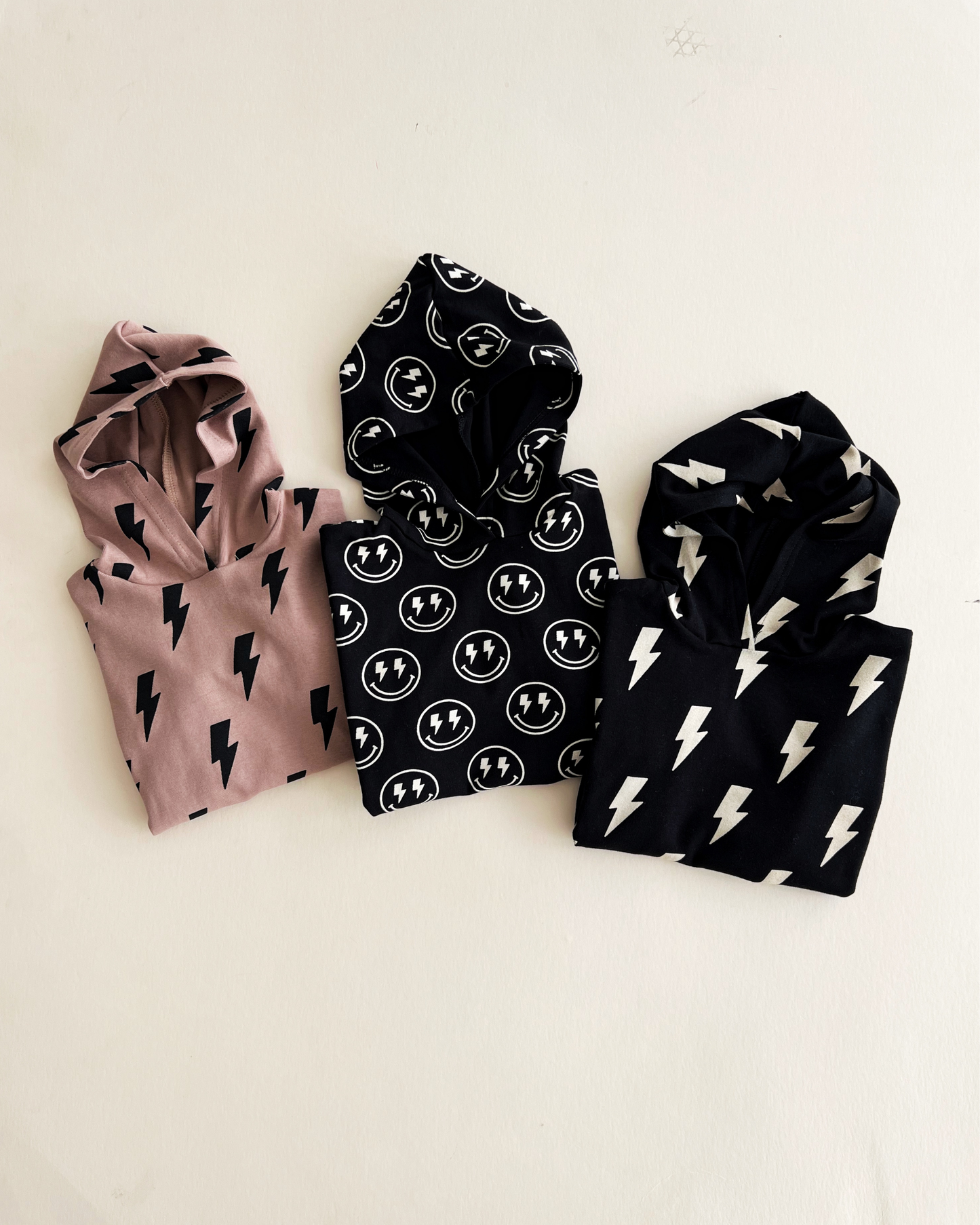 hooded bubble romper // mocha bolts