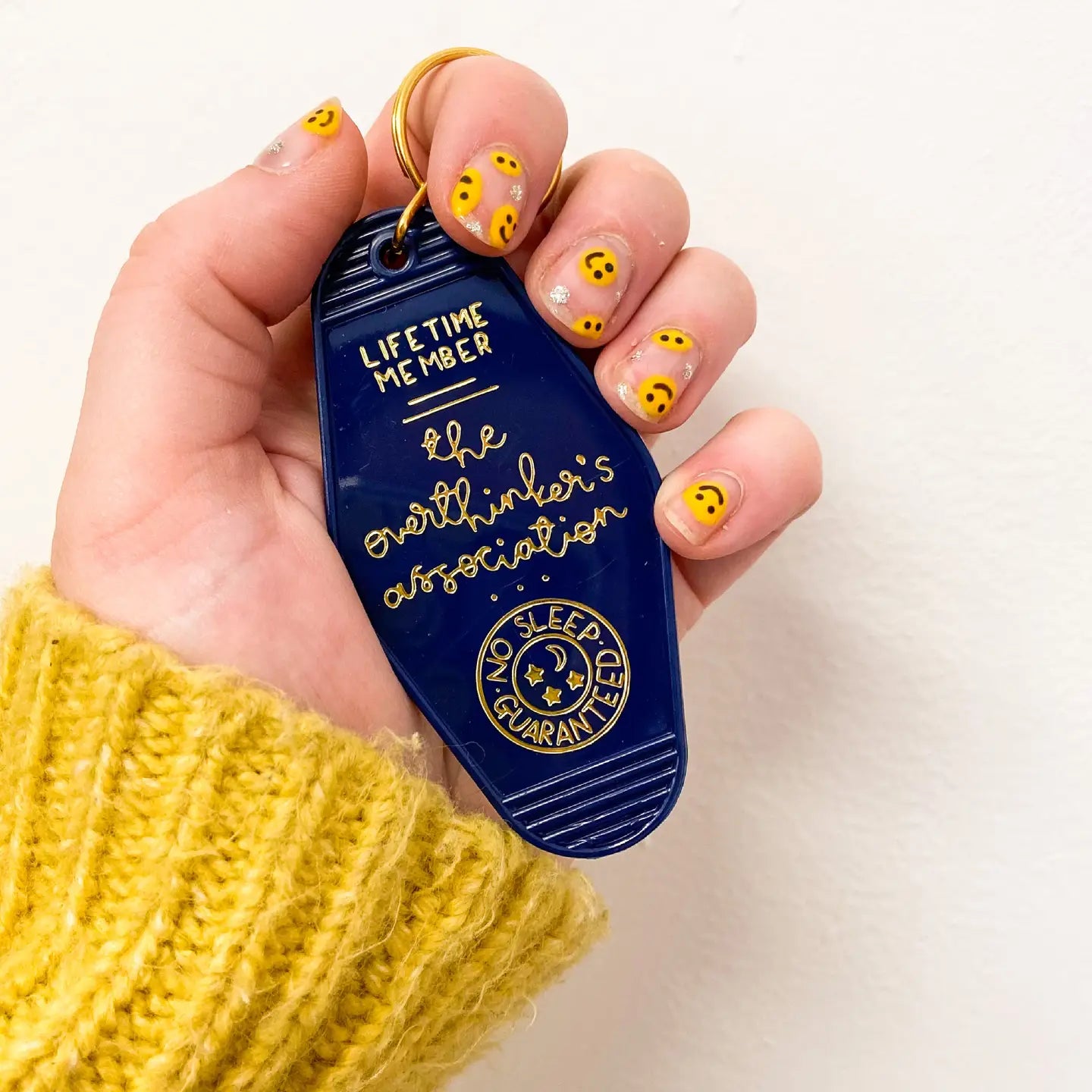 the overthinker's association motel key chain