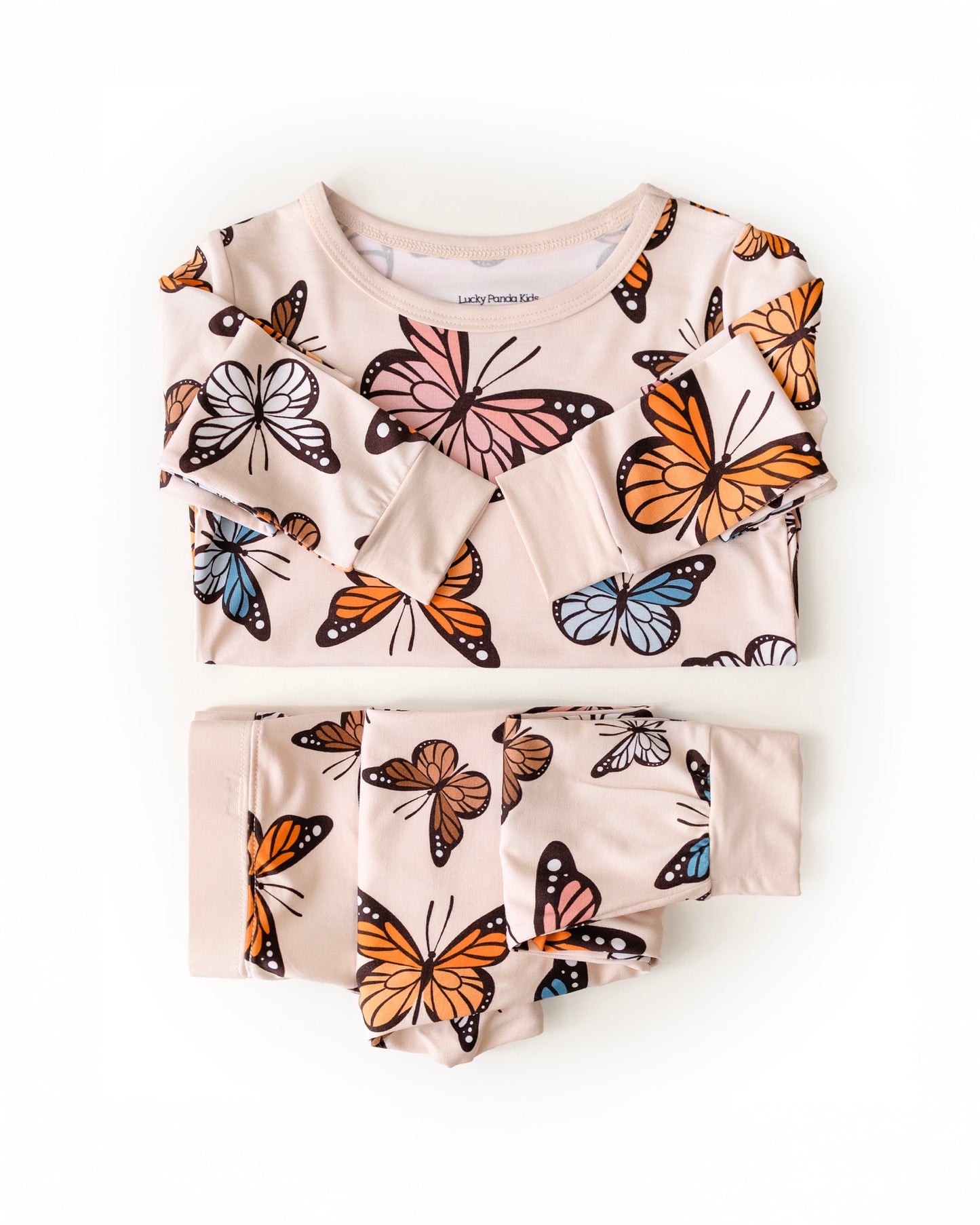 butterflies bamboo pajamas // LONG-SLEEVE TWO-PIECE SET