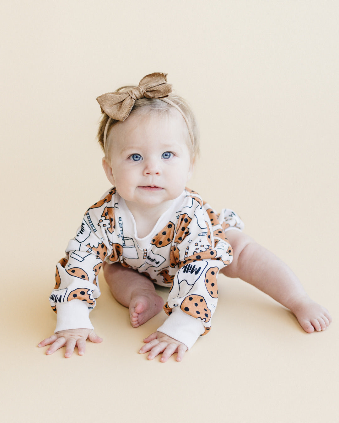 bubble romper // milk + cookies