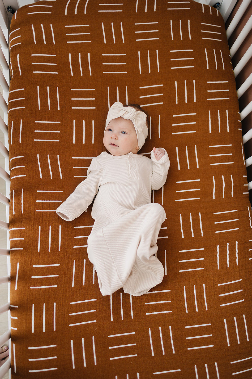muslin crib sheet // deep mustard