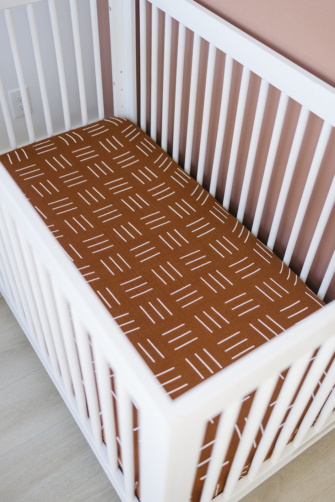 muslin crib sheet // deep mustard