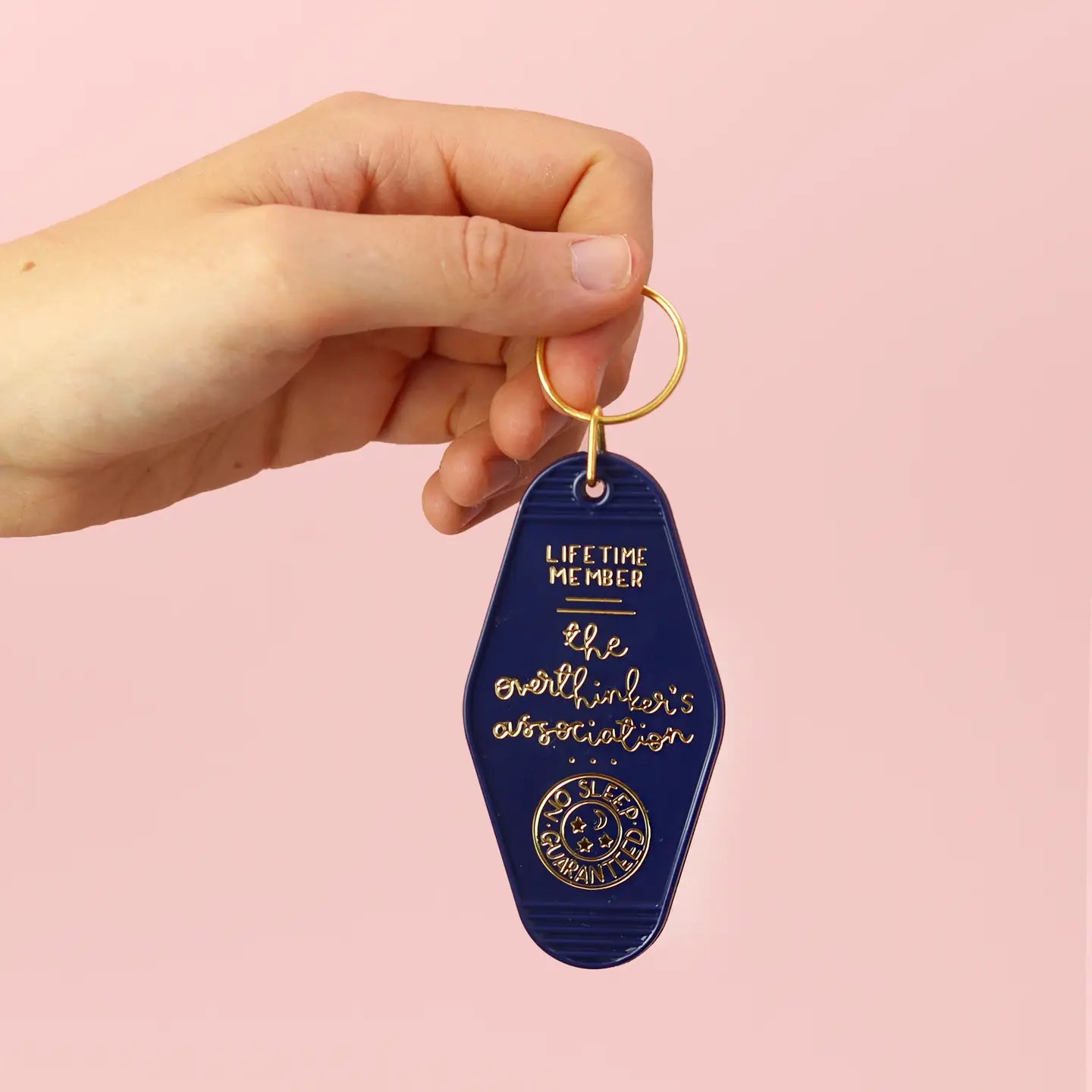 the overthinker's association motel key chain