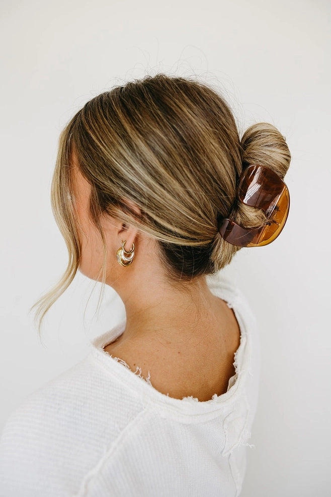 arch claw clip // brown