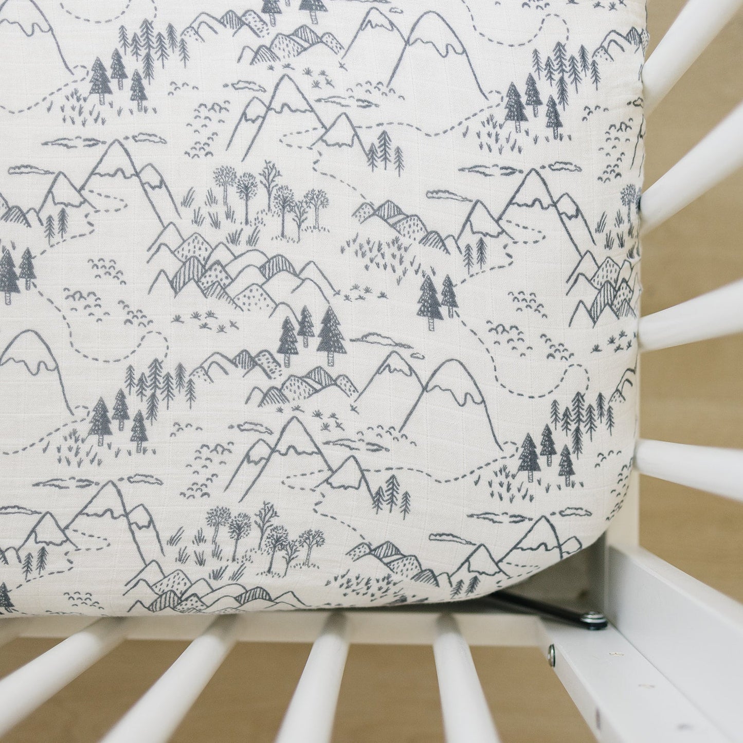 muslin crib sheet // summit