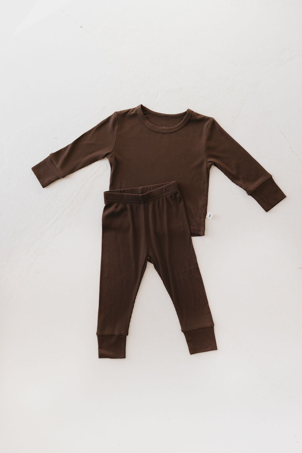 coffee bean bamboo pajamas // LONG-SLEEVE TWO-PIECE SET
