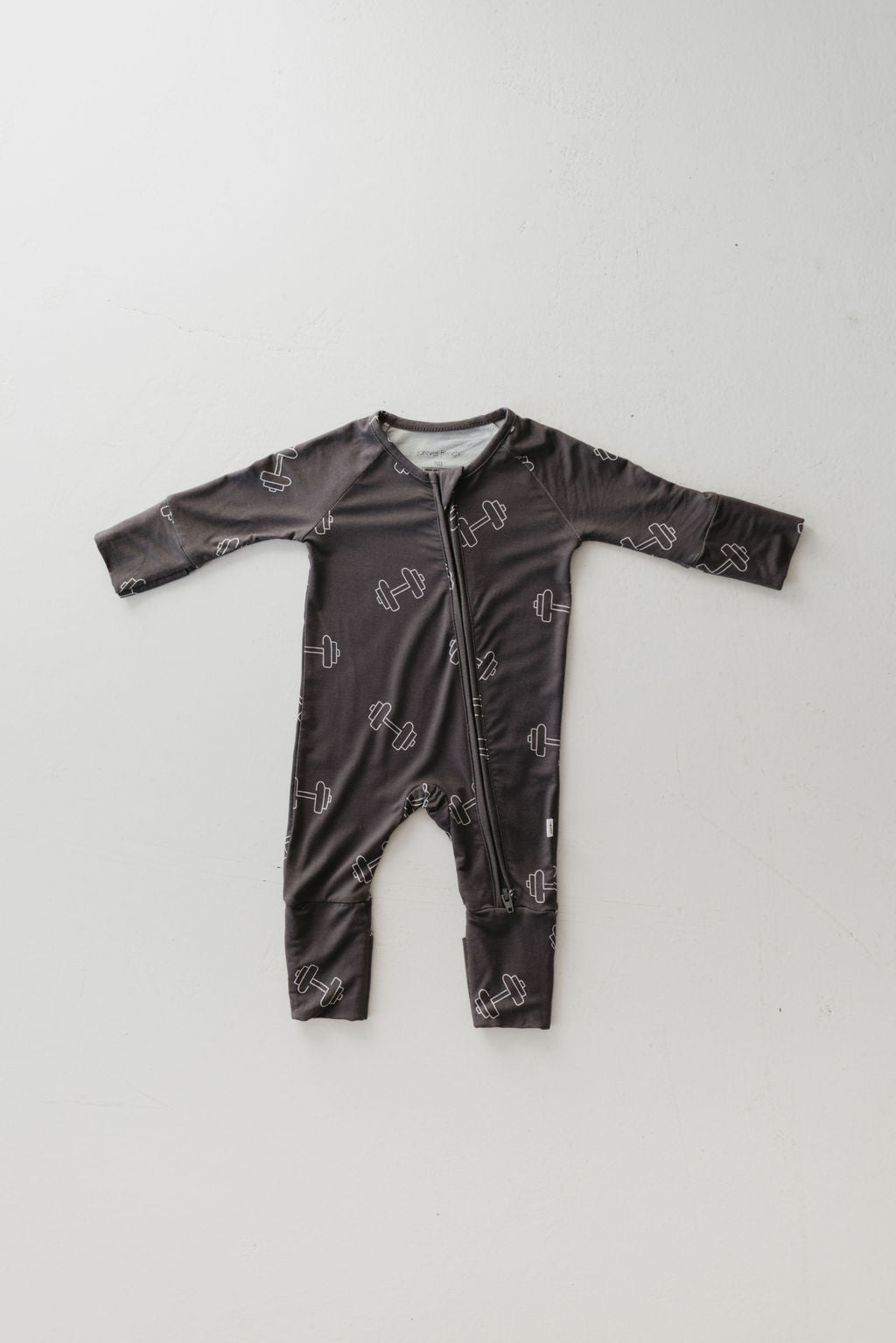 charcoal arm day bamboo pajamas // ZIPPY (comes in mama + daddy match)