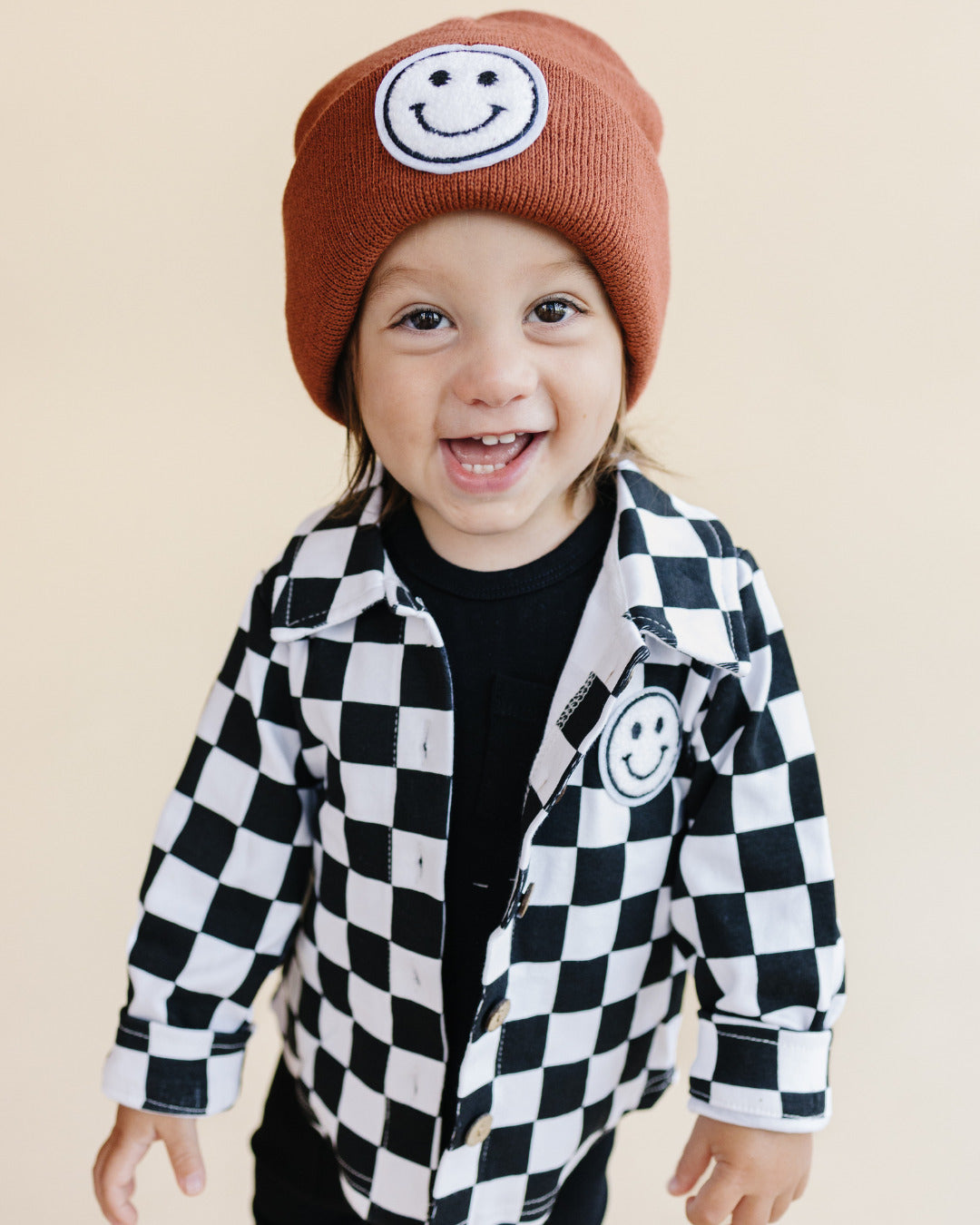 cotton shacket // black + white checkered (*available in extended sizing up to 8/9*)
