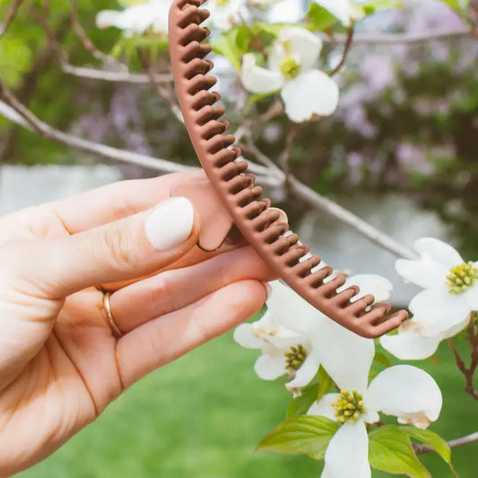 french twist claw clip // brown