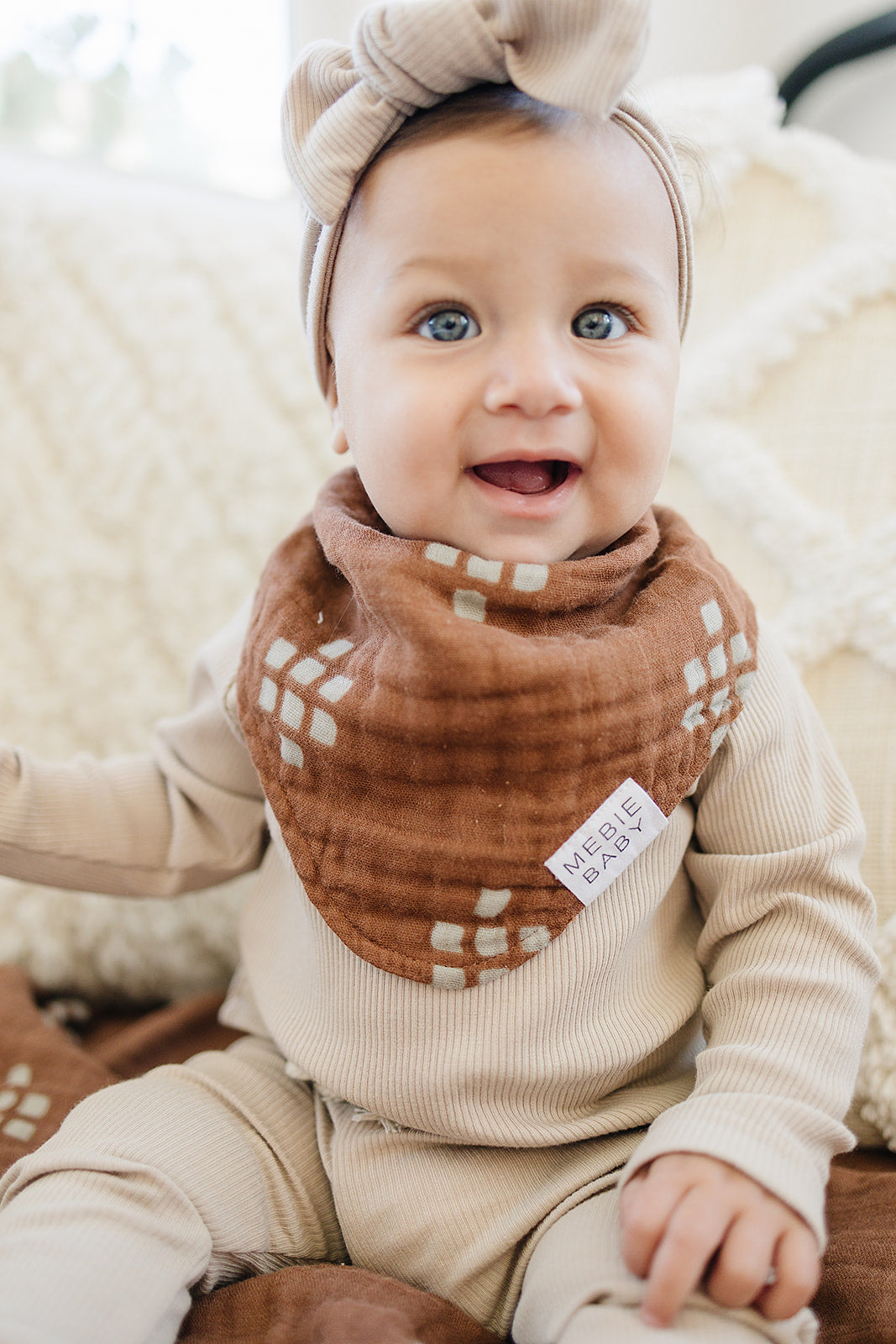 muslin bib // boho chestnut