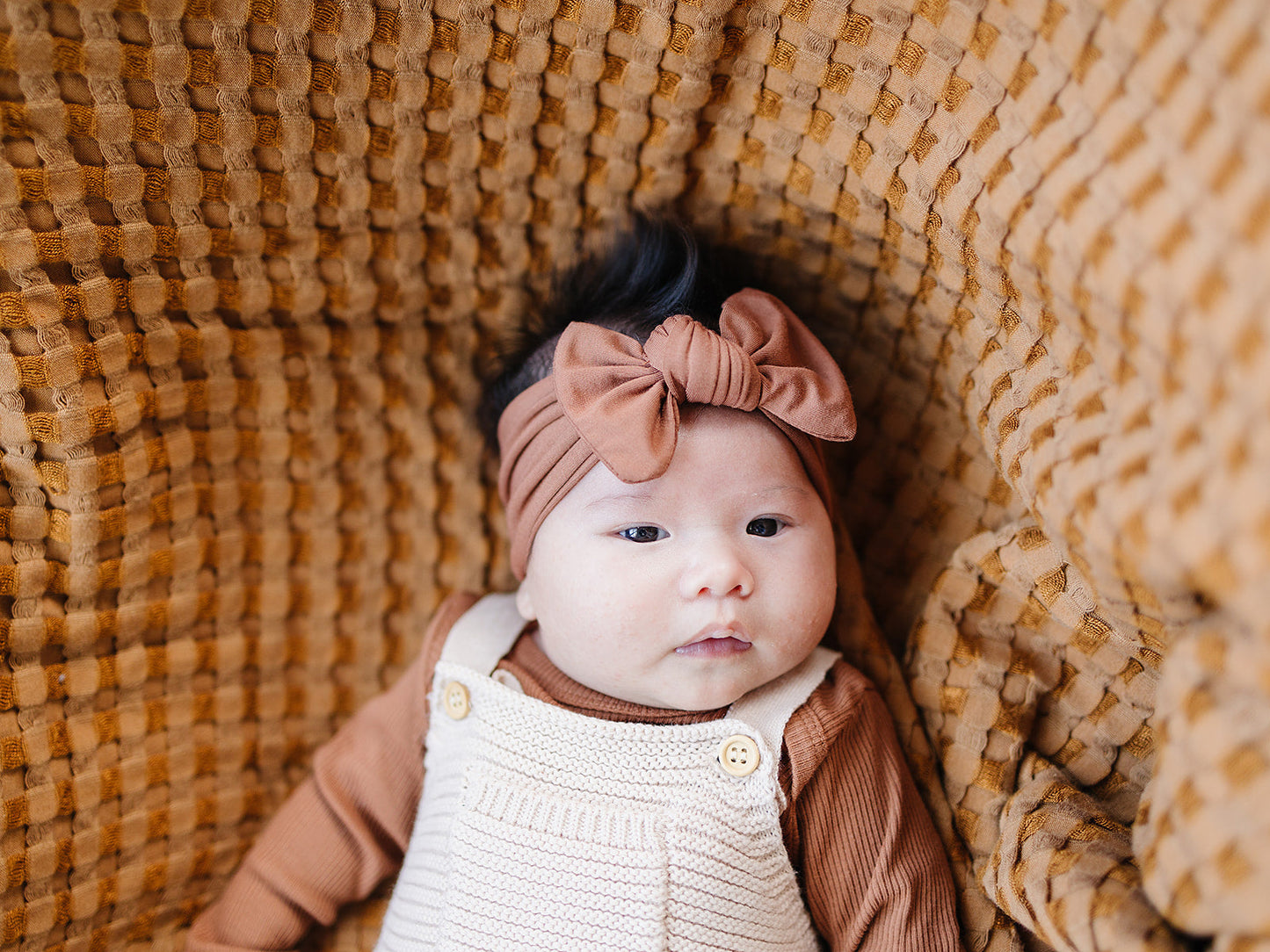 bamboo head wrap // rust