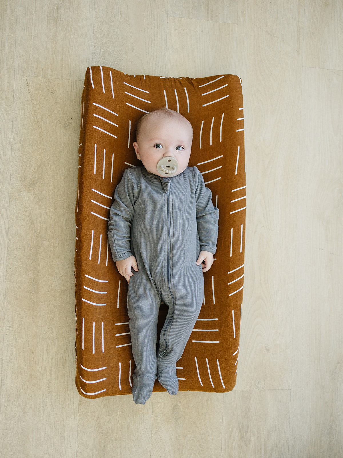 muslin changing pad cover // deep mustard