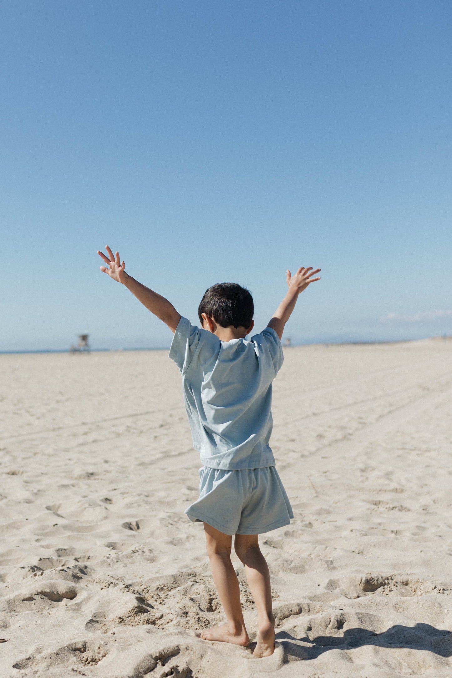 lou cotton set // light blue