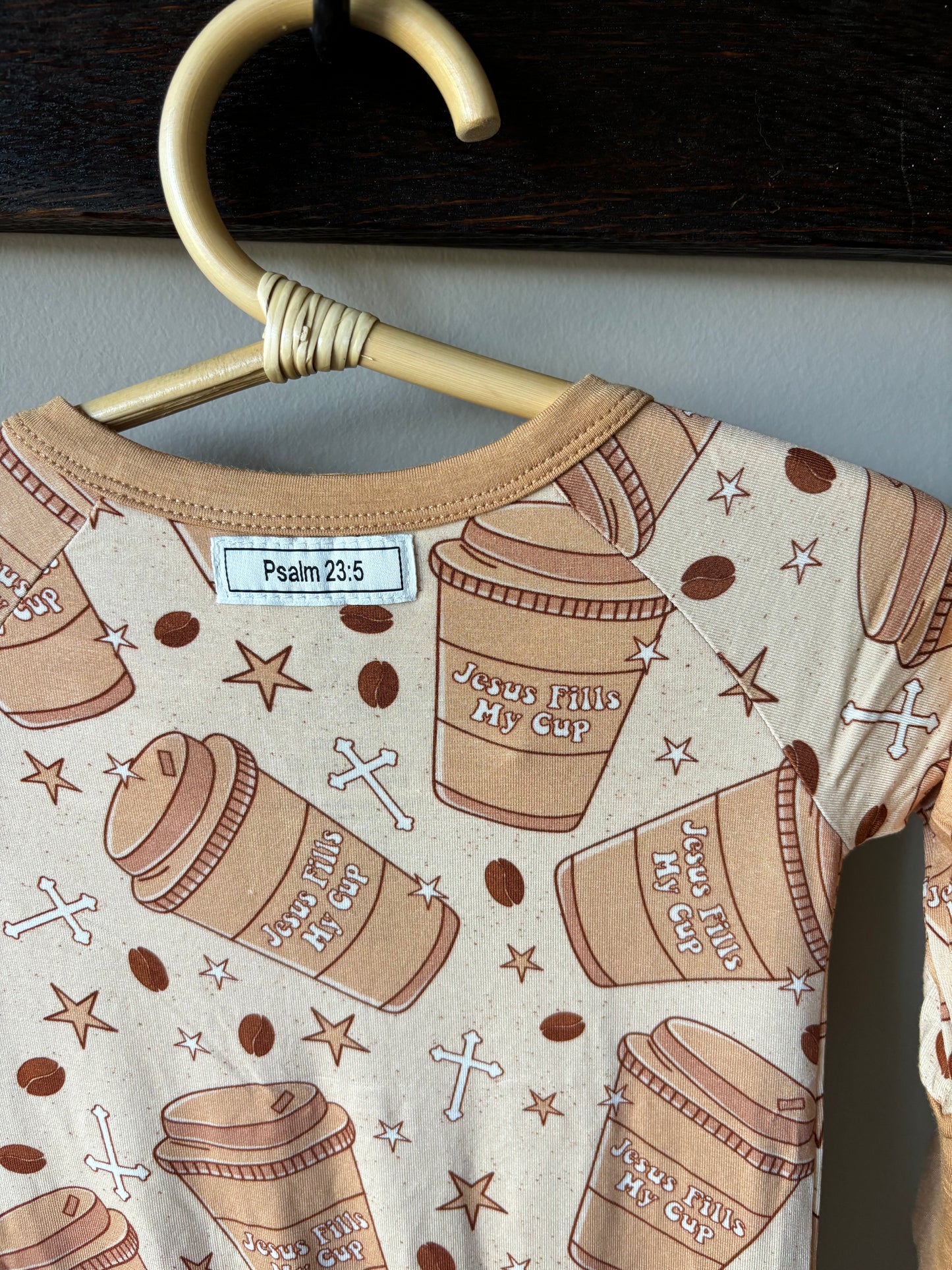 jesus fills my cup bamboo pajamas // ZIPPY or TWO-PIECE (up to 7/8)