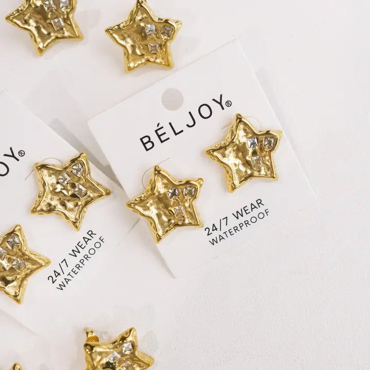 star studded earrings // BELJOY