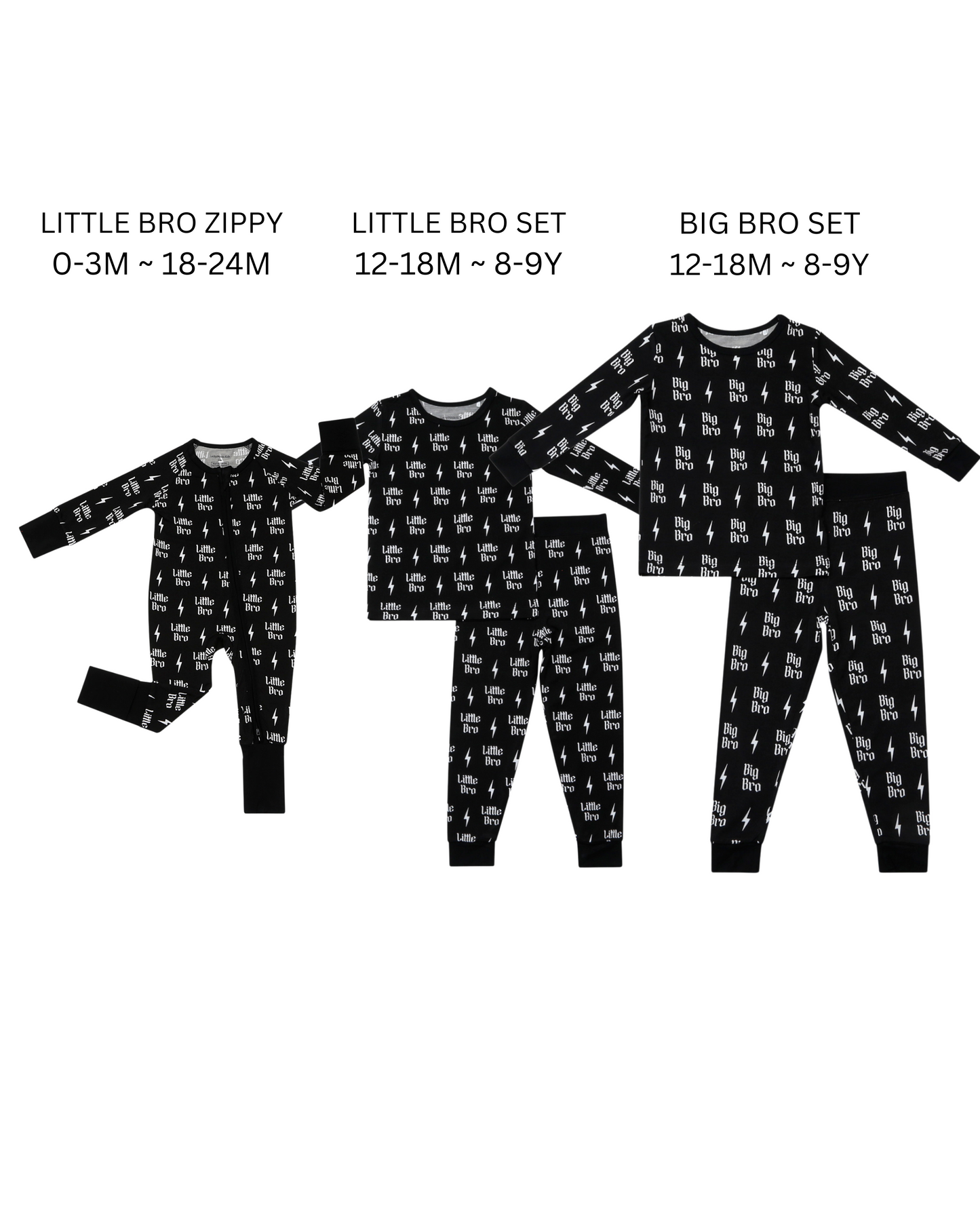 big bro bamboo pajamas // LONG-SLEEVE TWO-PIECE SET (comes in extended sizing)