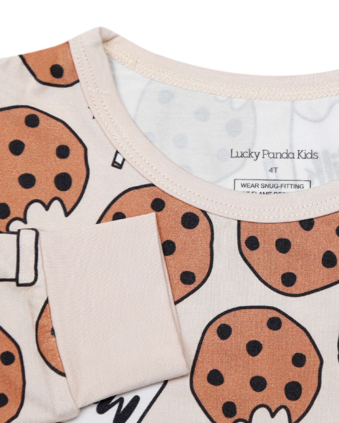 milk + cookies bamboo pajamas / LONG-SLEEVE TWO-PIECE SET (available up to size 8/9)