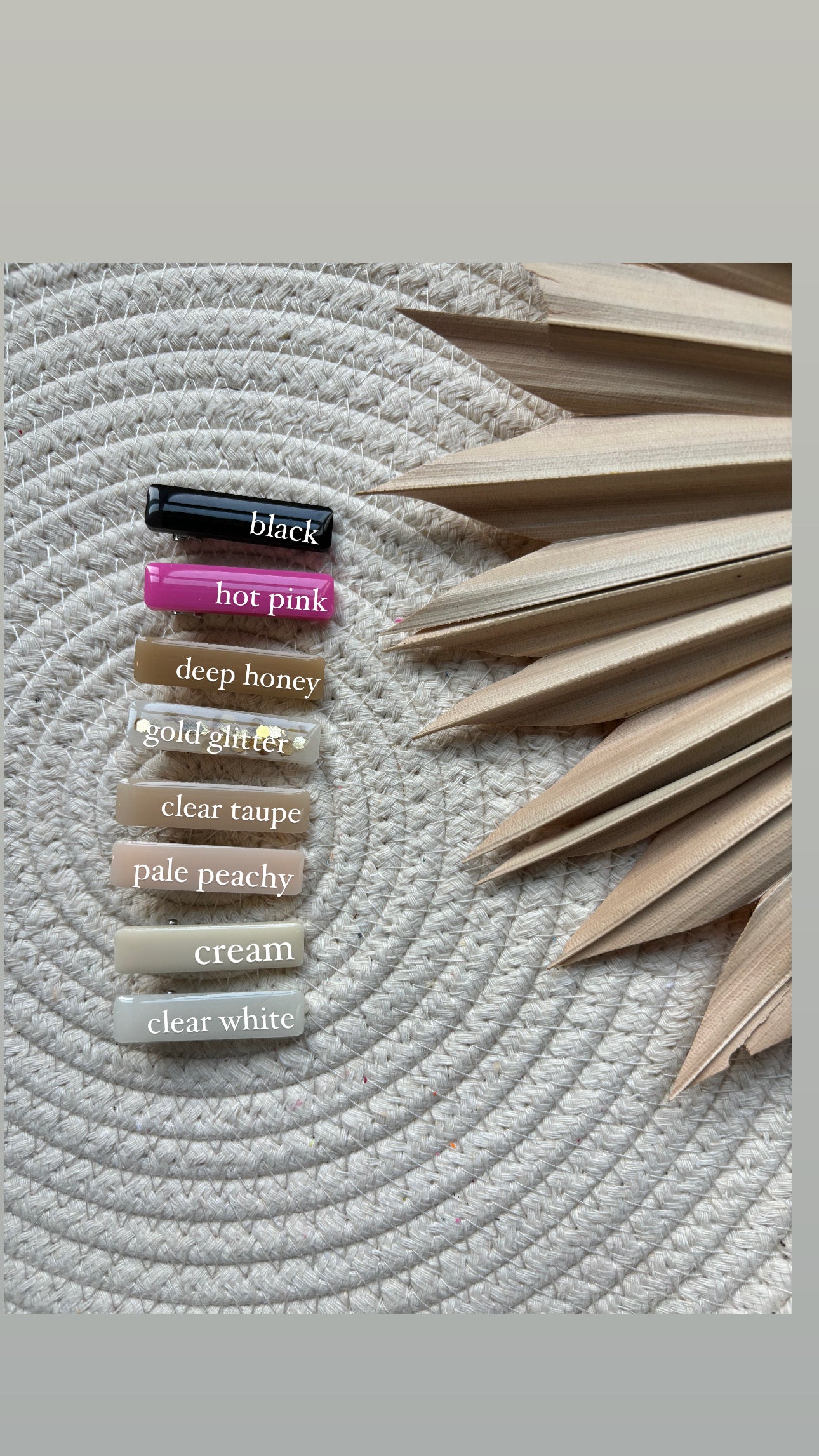 SET OF TWO CUSTOMIZABLE alligator hair clips // mini