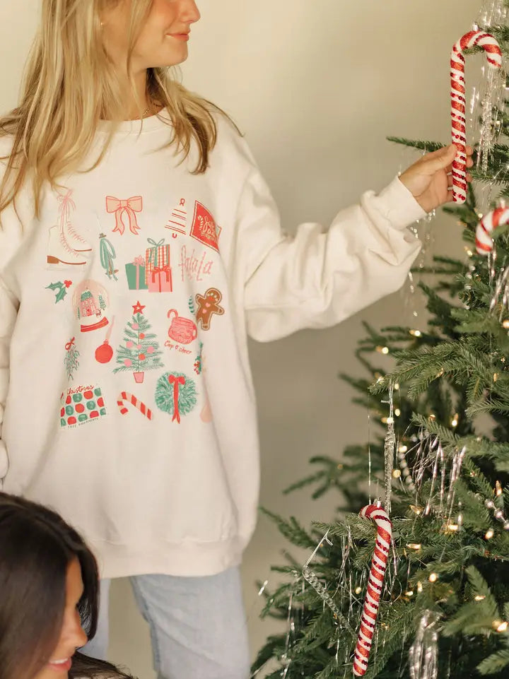 Christmas collage women's sweatshirt PREORDER // OPEN UNTIL 10.29 // SHIPS IN NOVEMBER