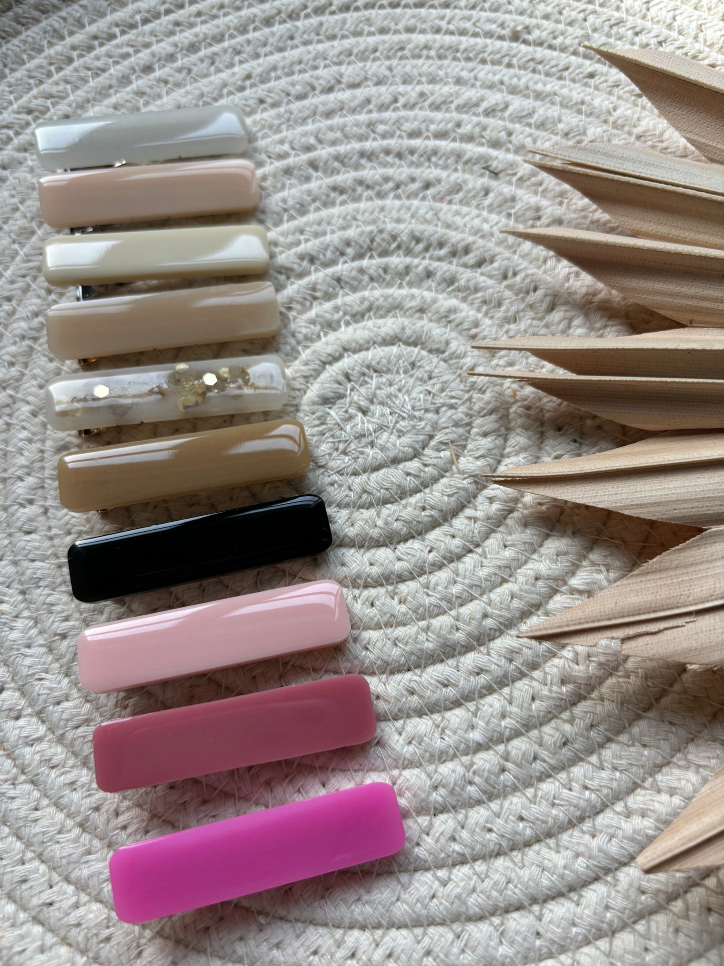SET OF TWO CUSTOMIZABLE alligator hair clips // large