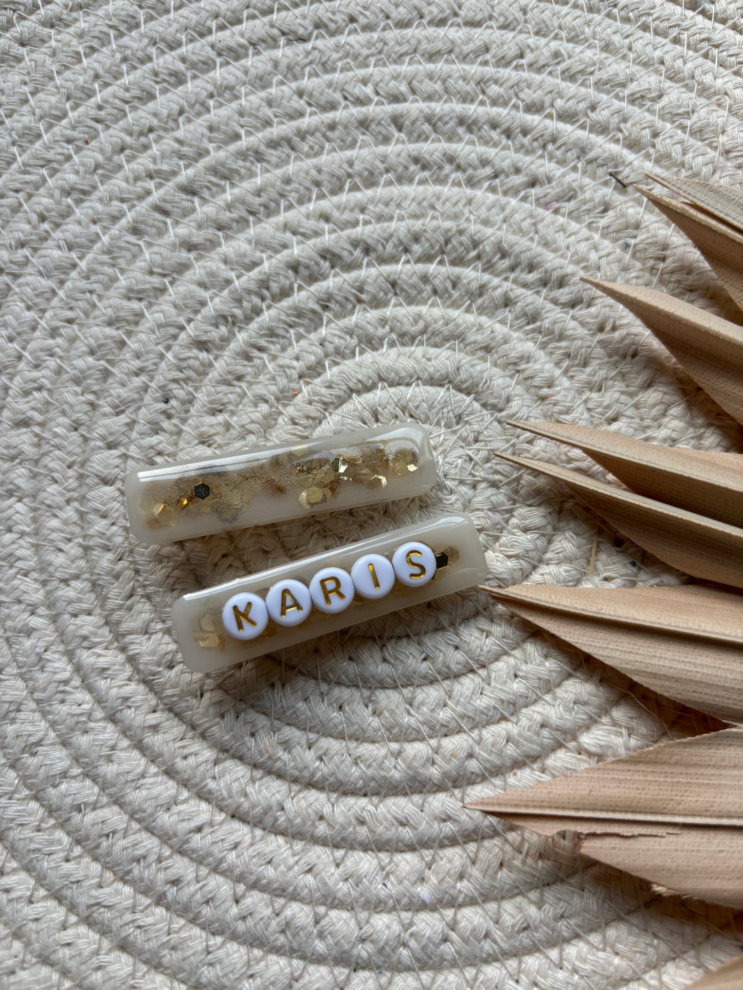 SET OF TWO CUSTOMIZABLE alligator hair clips // large
