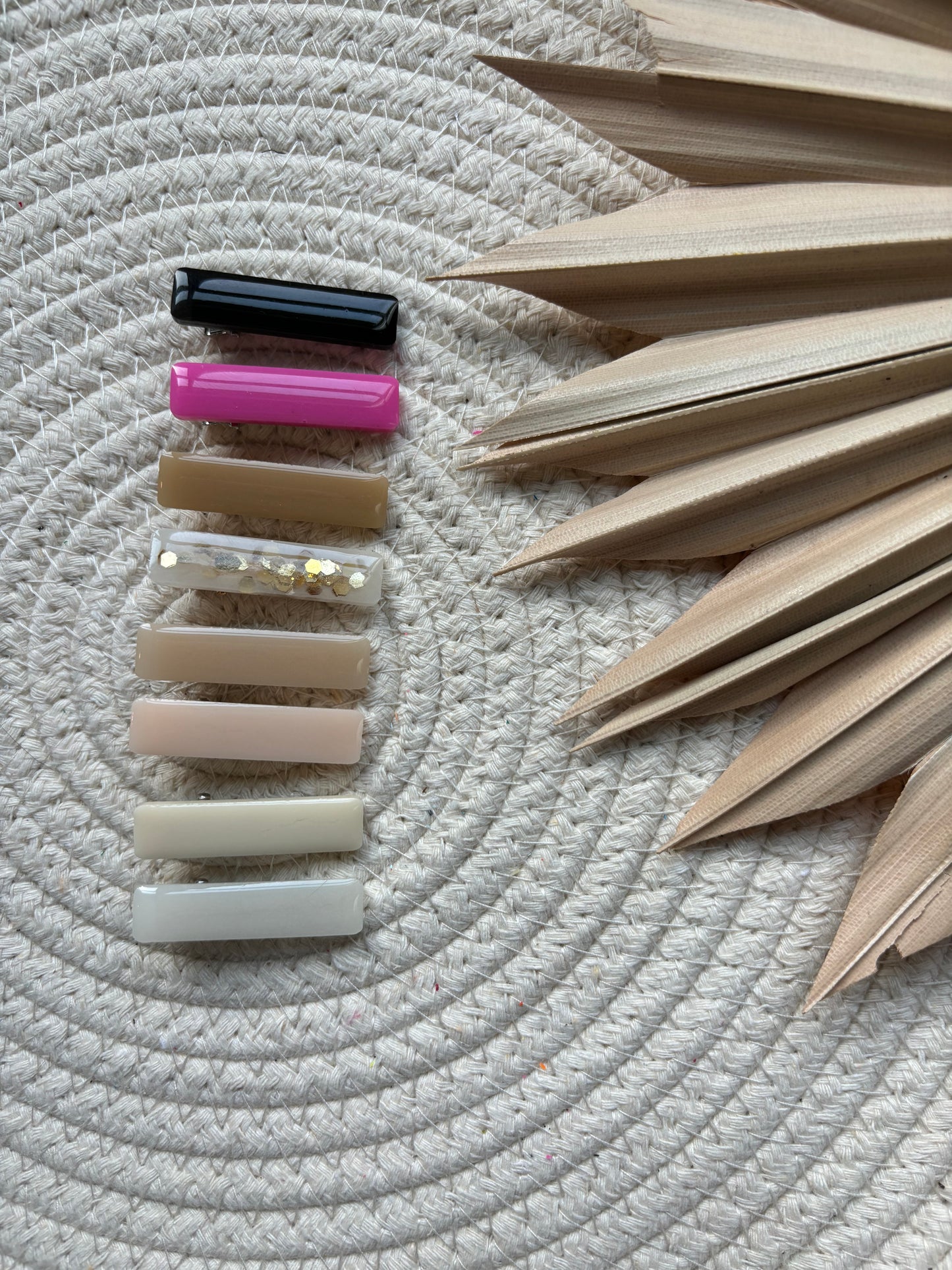 SET OF TWO CUSTOMIZABLE alligator hair clips // mini