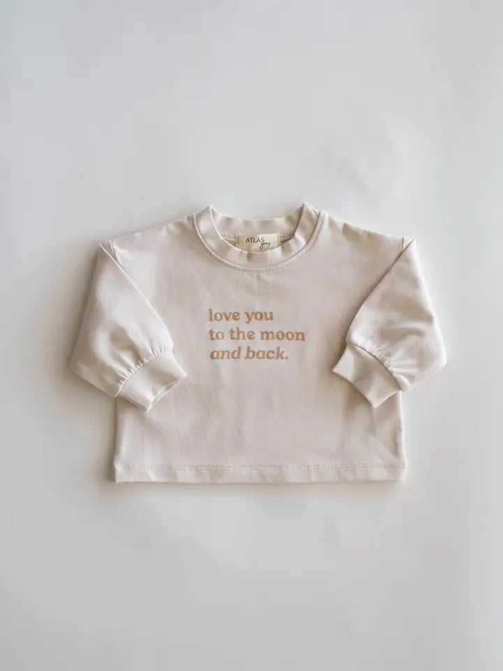 love you to the moon and back // organic ultra-soft tee