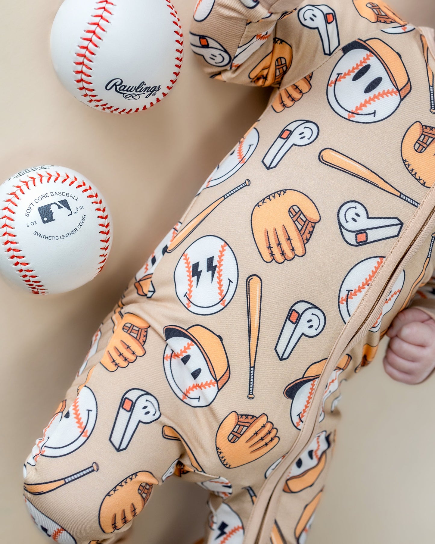 baseball bamboo pajamas // ZIPPY