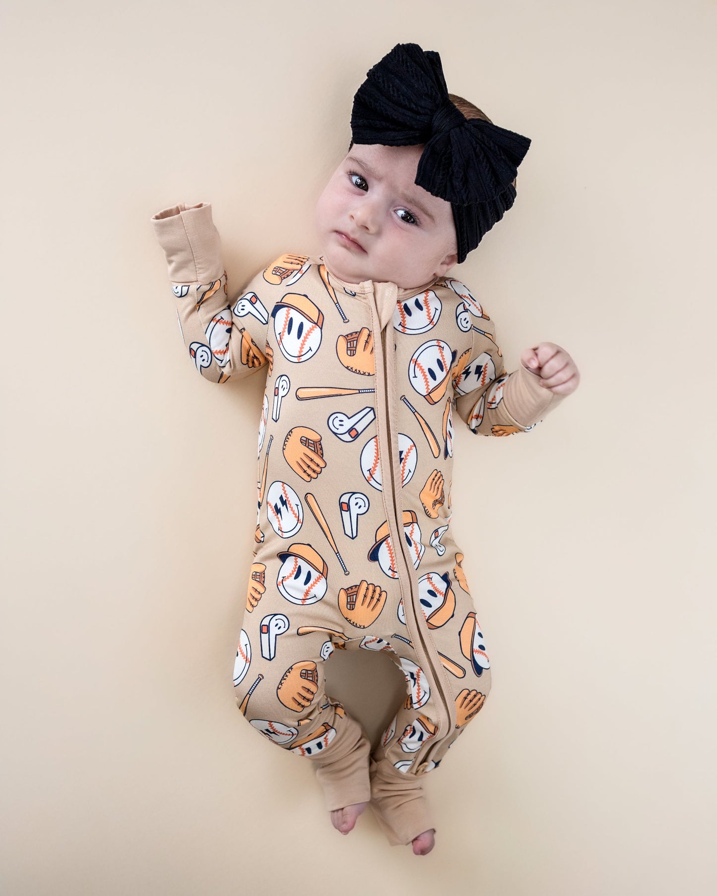 baseball bamboo pajamas // ZIPPY