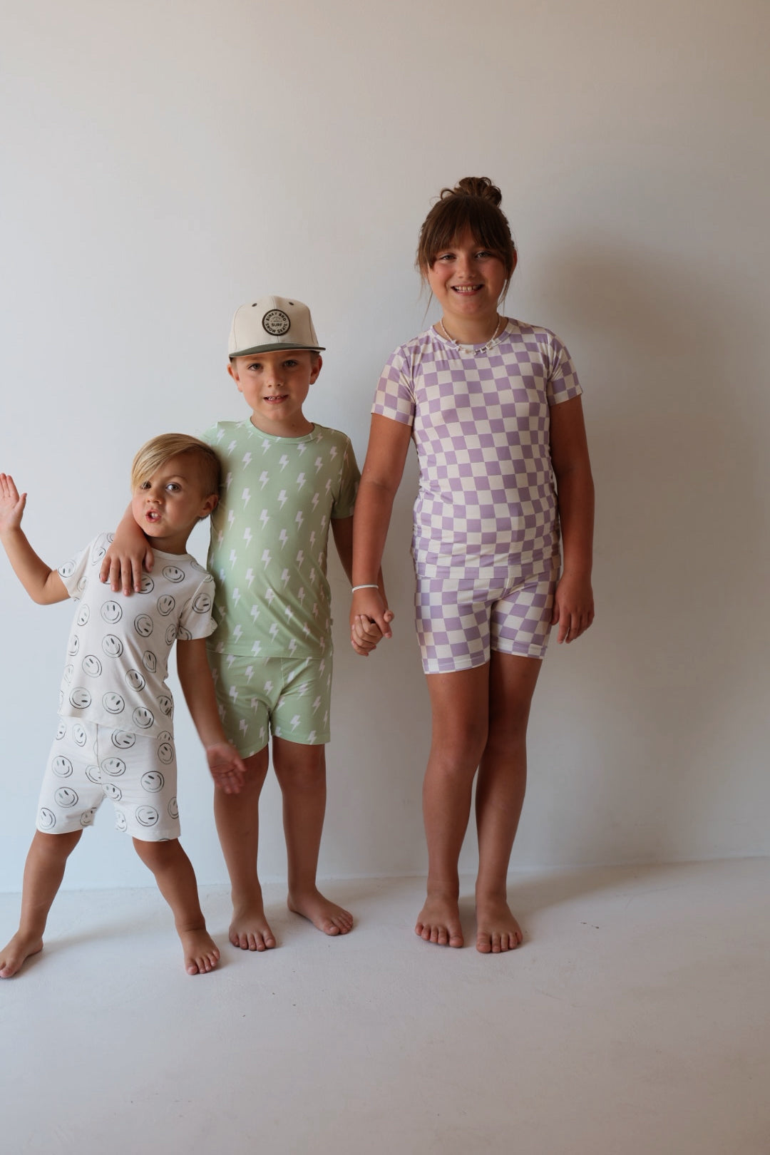 grape soda bamboo pajamas // SHORTS SET (mama + me)