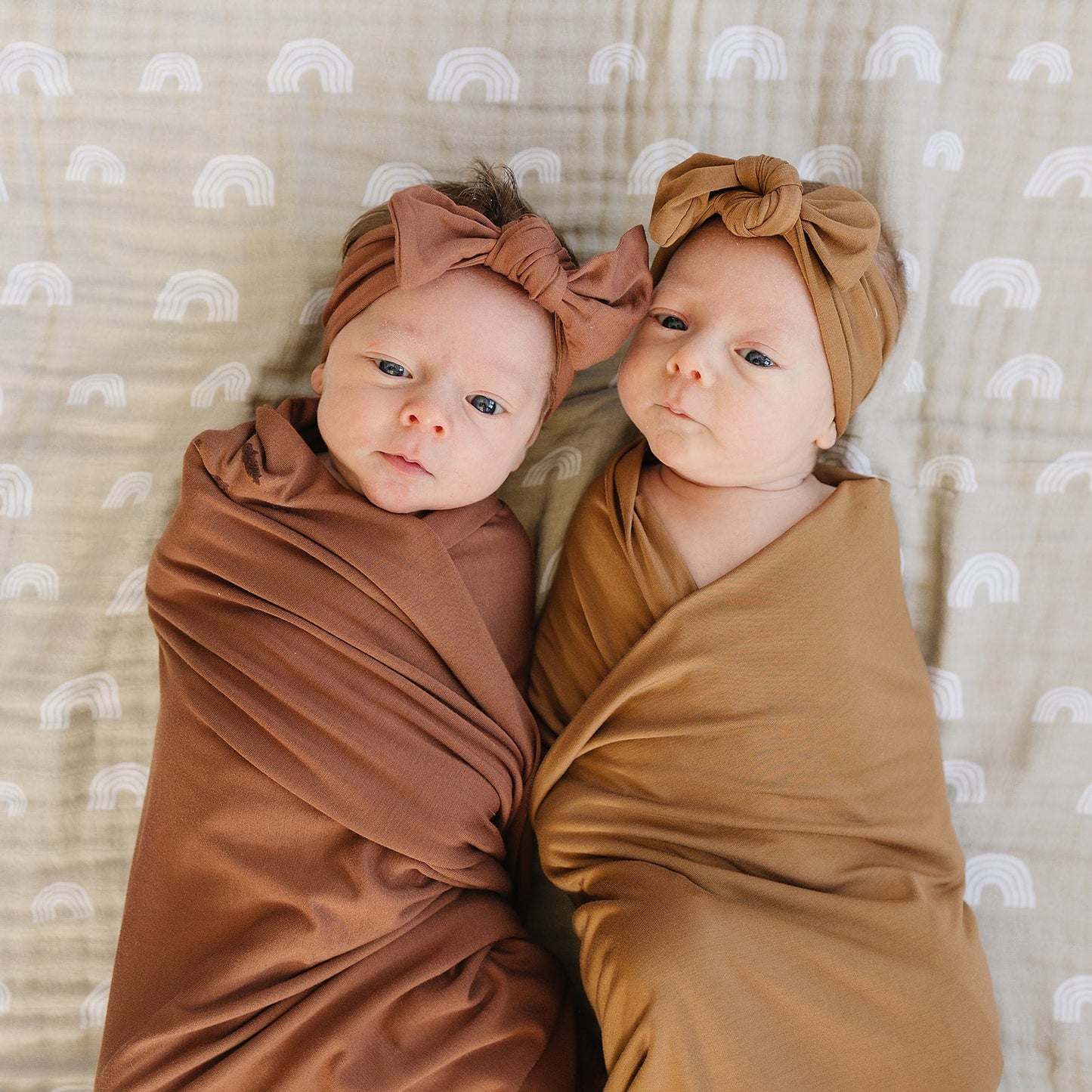 bamboo stretch swaddle // rust