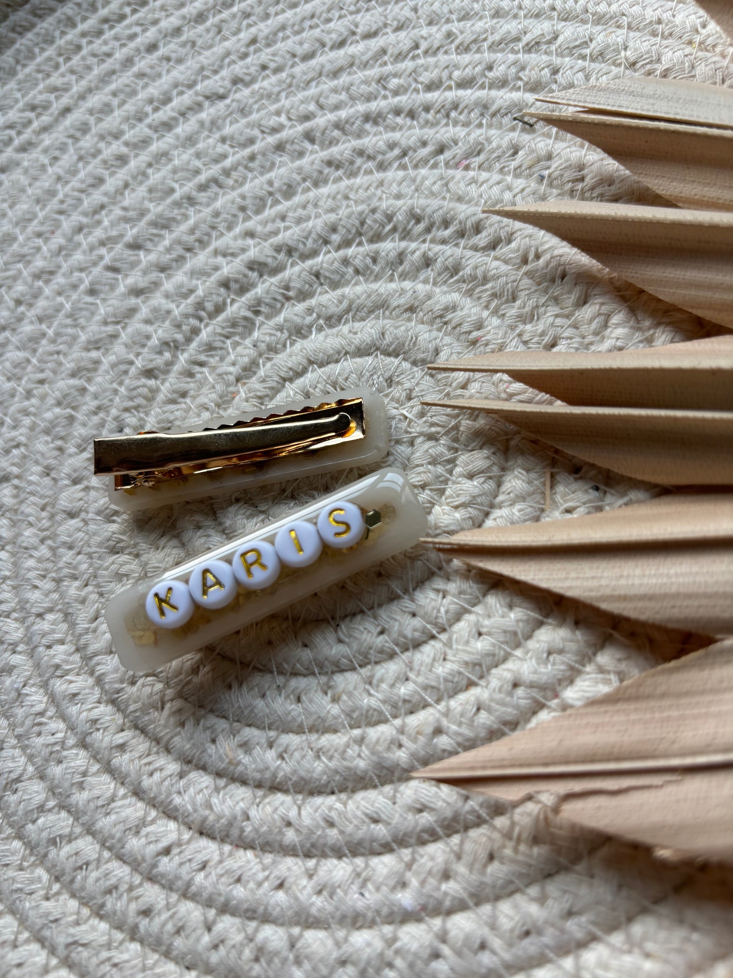 SET OF TWO CUSTOMIZABLE alligator hair clips // large