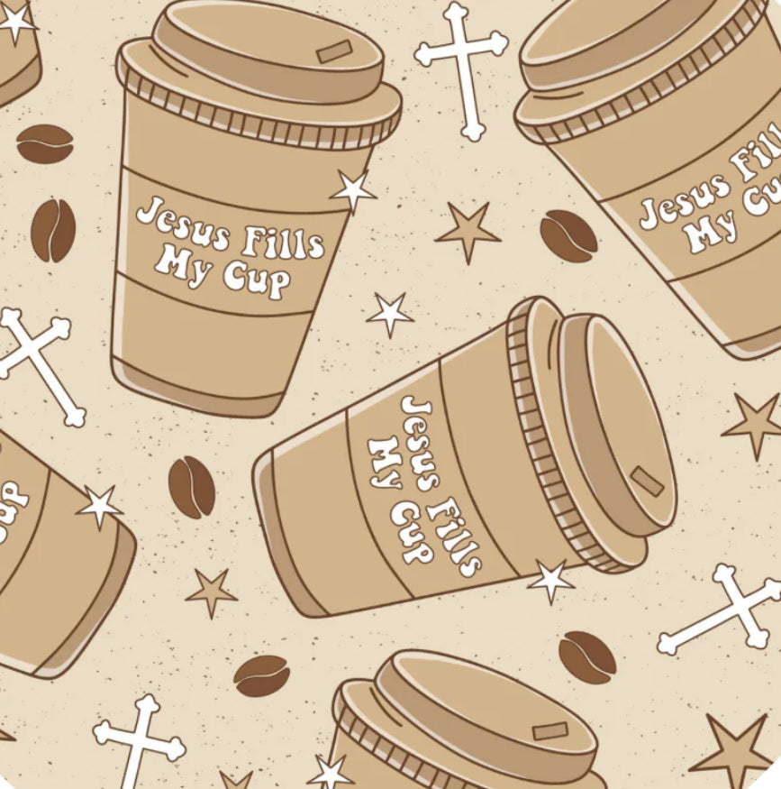 jesus fills my cup bamboo pajamas // ZIPPY or TWO-PIECE (up to 7/8)
