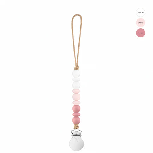 olivia pacifier clip // cherry blossom