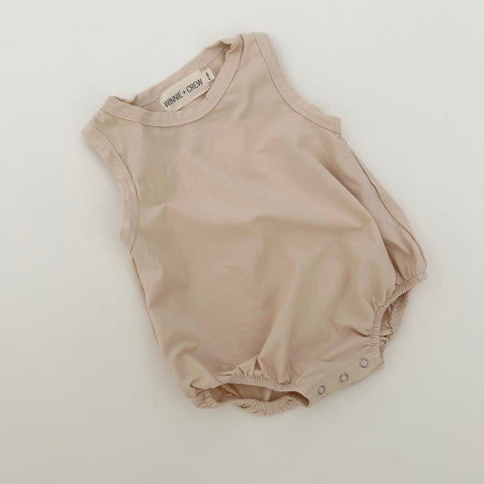 monroe romper // beige