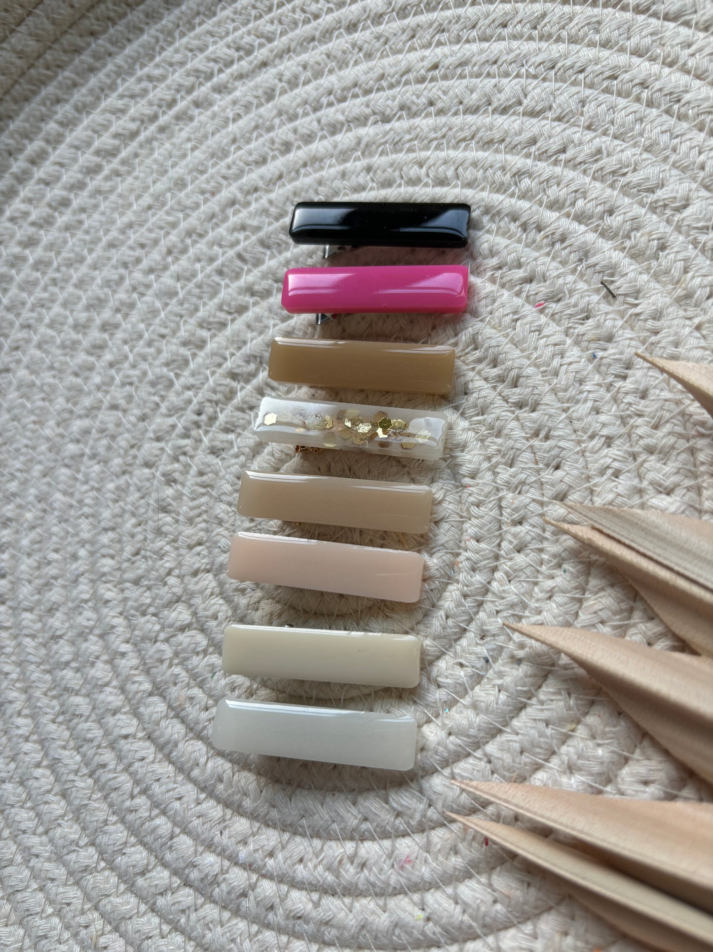 SET OF TWO CUSTOMIZABLE alligator hair clips // mini