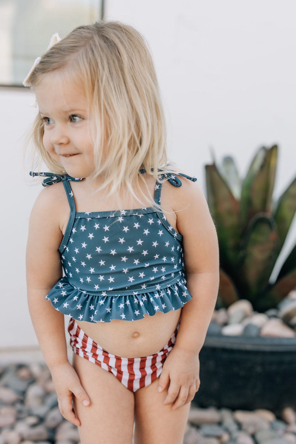 bikini set // stars + stripes (sizing baby through kids 9/10y) *comes in dad match*