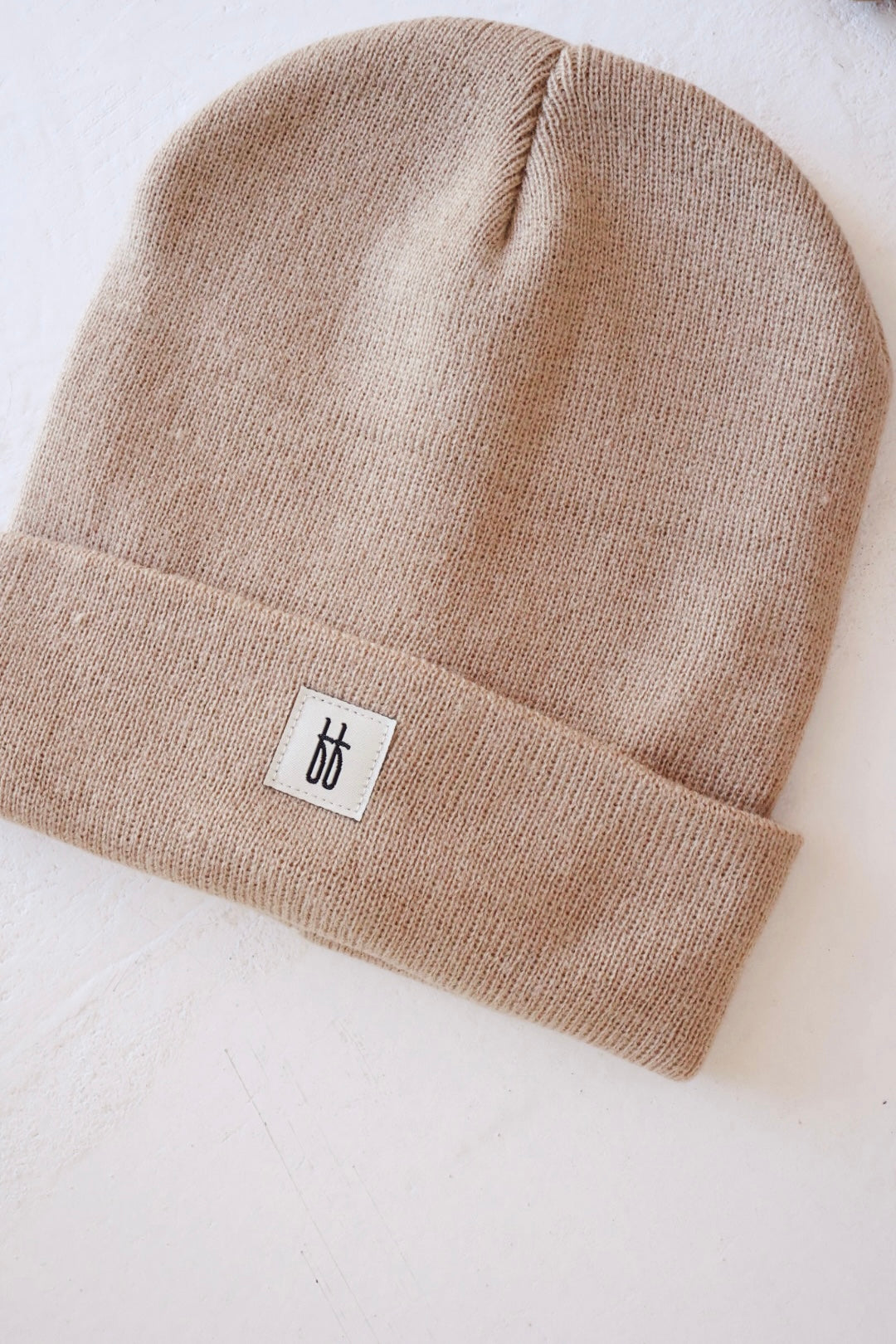 baby/children's knit beanie // taupe
