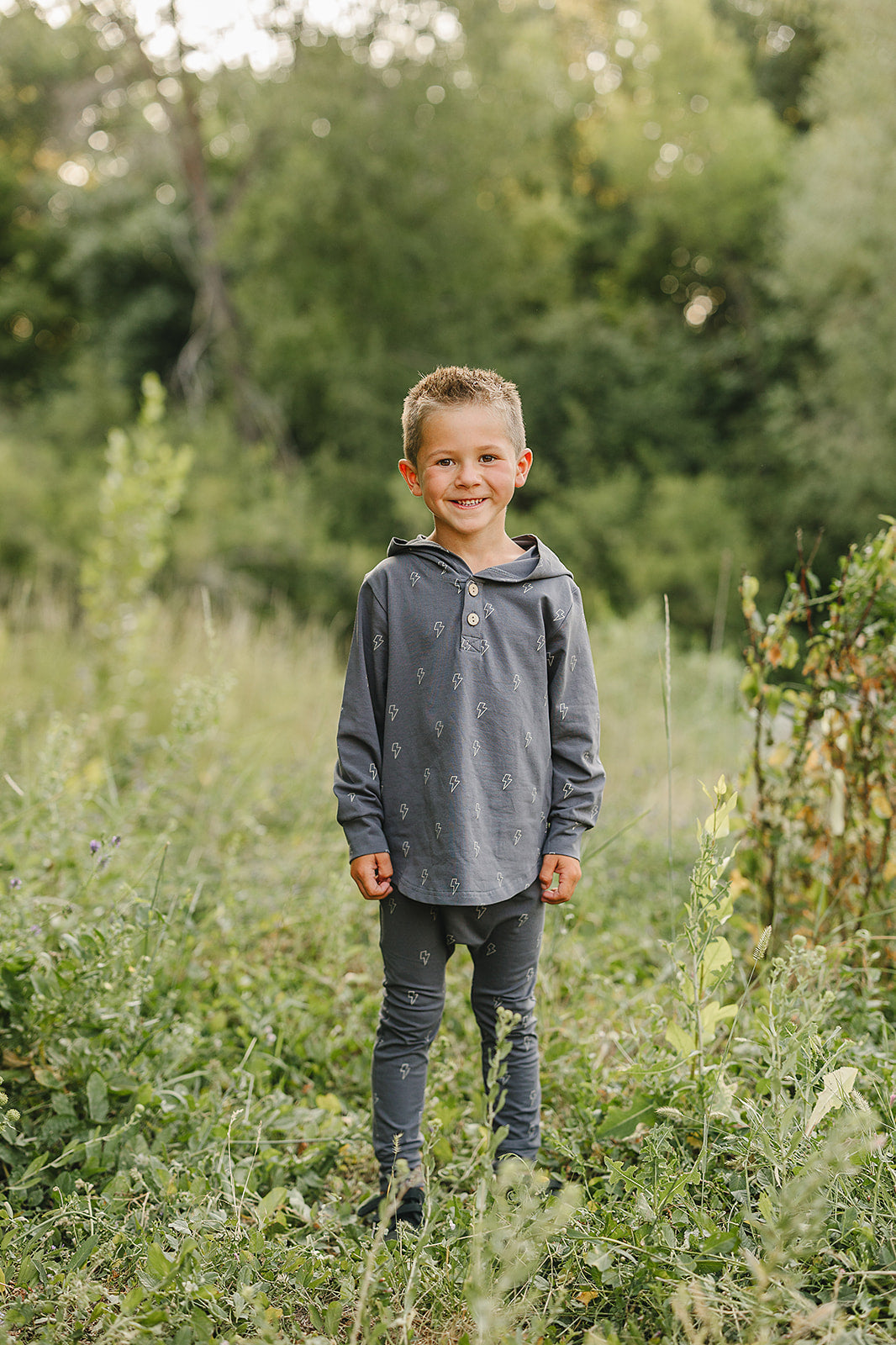 lightning bolt hooded set