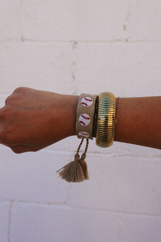 neutral baseball bracelet