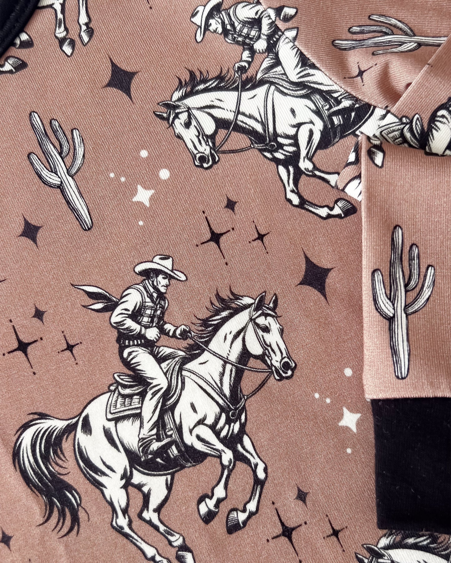 desert cowboy bamboo pajamas // LONG-SLEEVE TWO-PIECE SET (sizing up to 8/9)