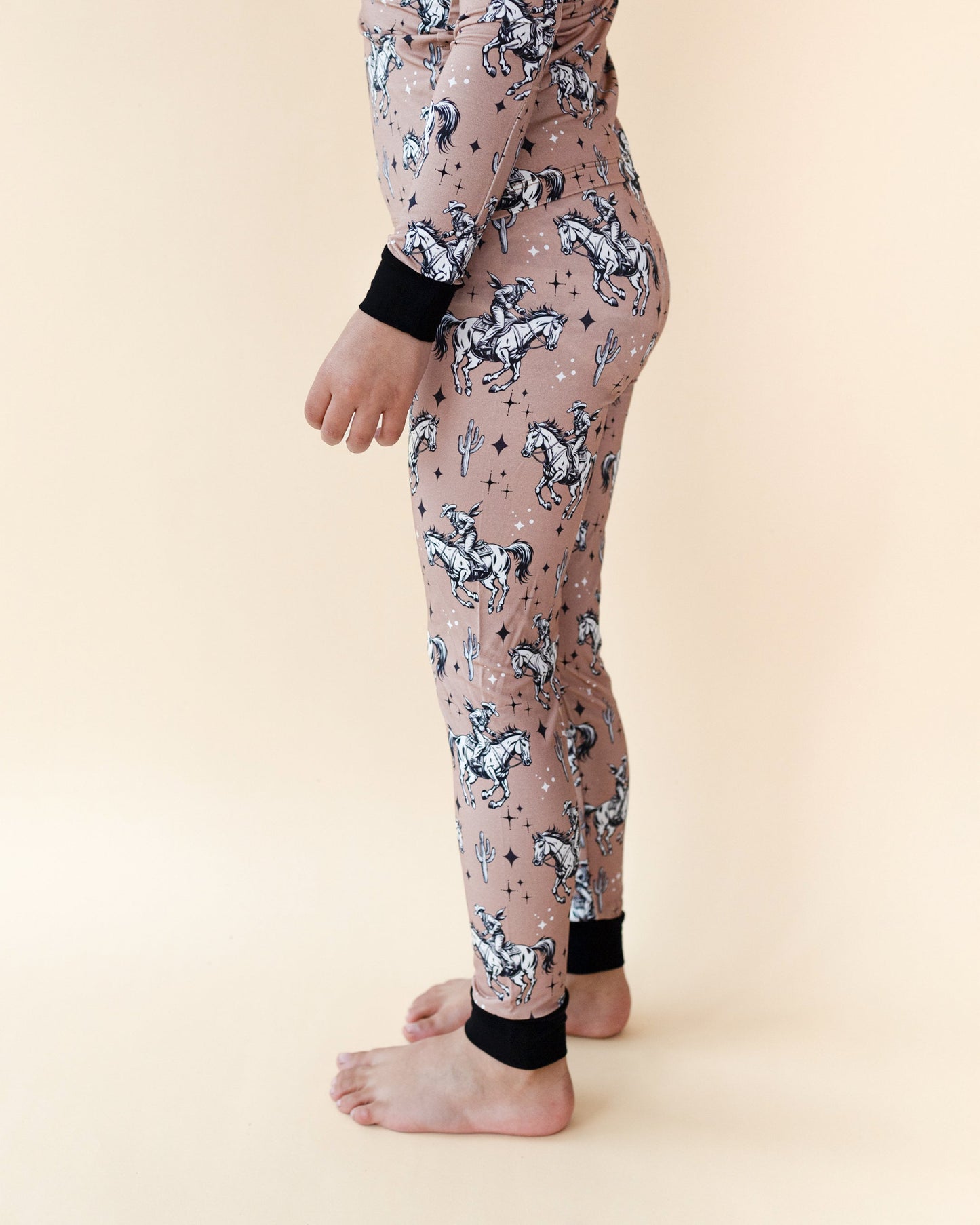 desert cowboy bamboo pajamas // LONG-SLEEVE TWO-PIECE SET (sizing up to 8/9)