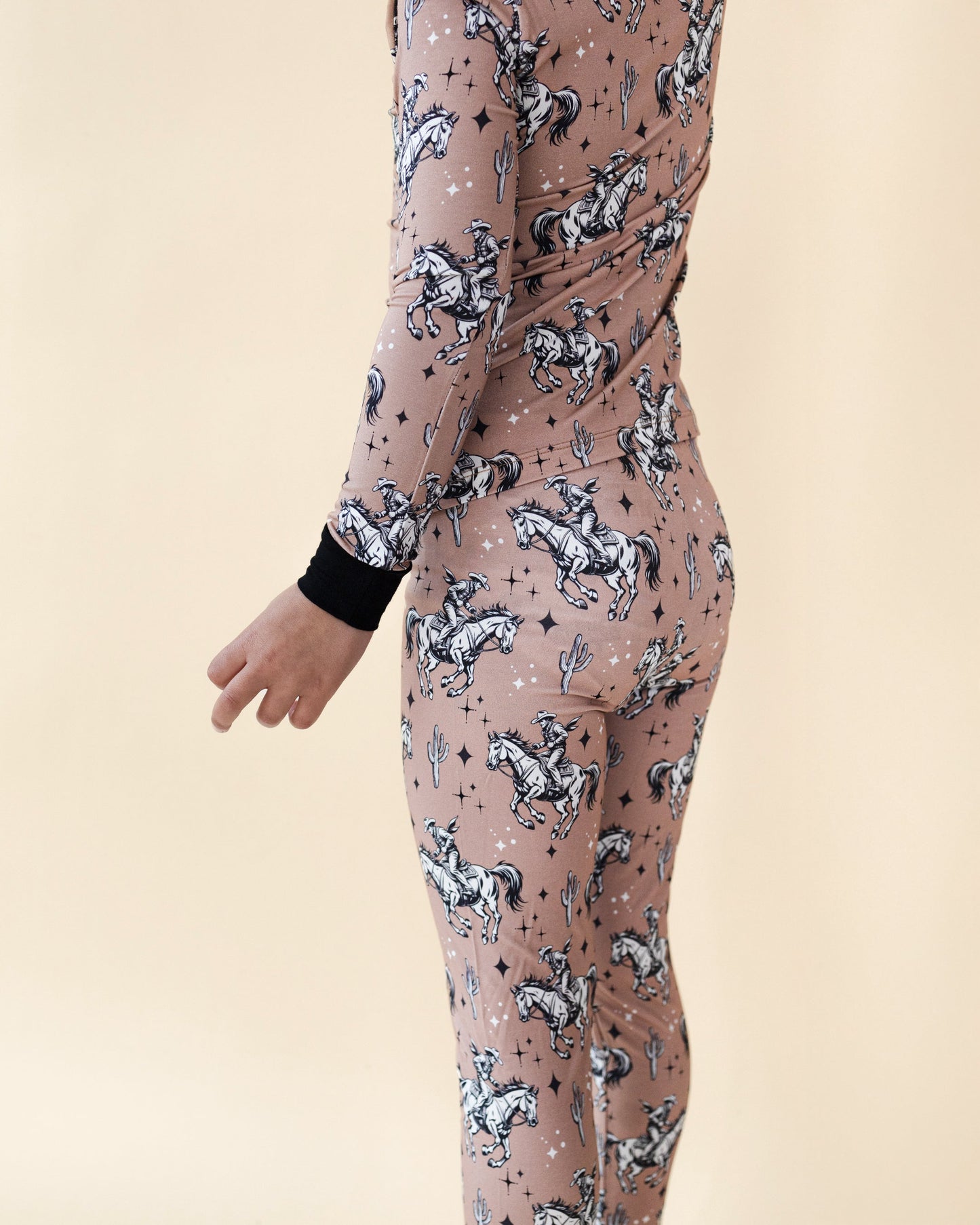 desert cowboy bamboo pajamas // LONG-SLEEVE TWO-PIECE SET (sizing up to 8/9)