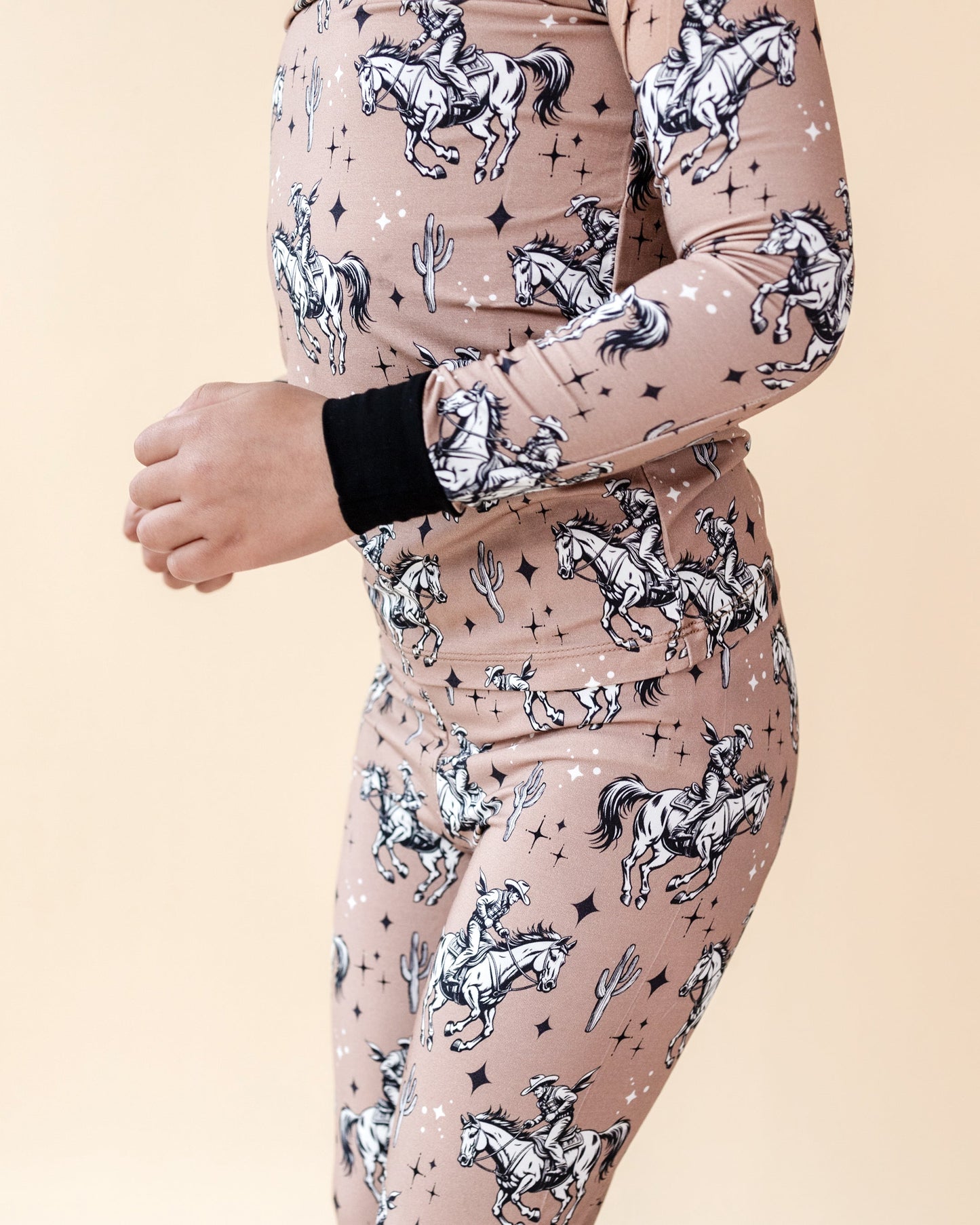 desert cowboy bamboo pajamas // LONG-SLEEVE TWO-PIECE SET (sizing up to 8/9)