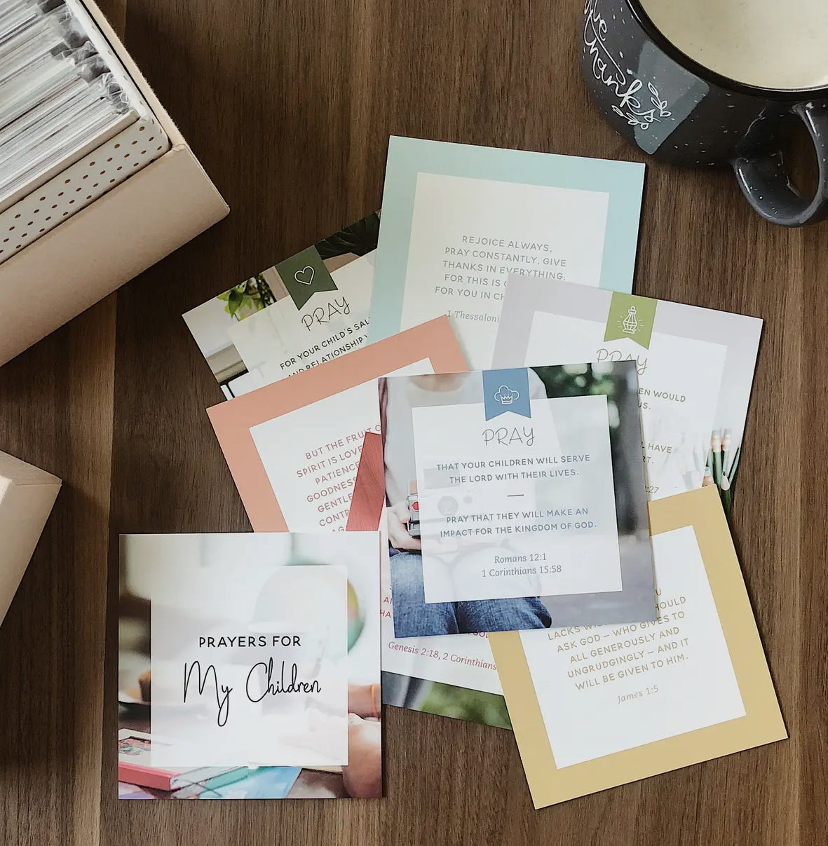 bible verse card set // prayers for my children