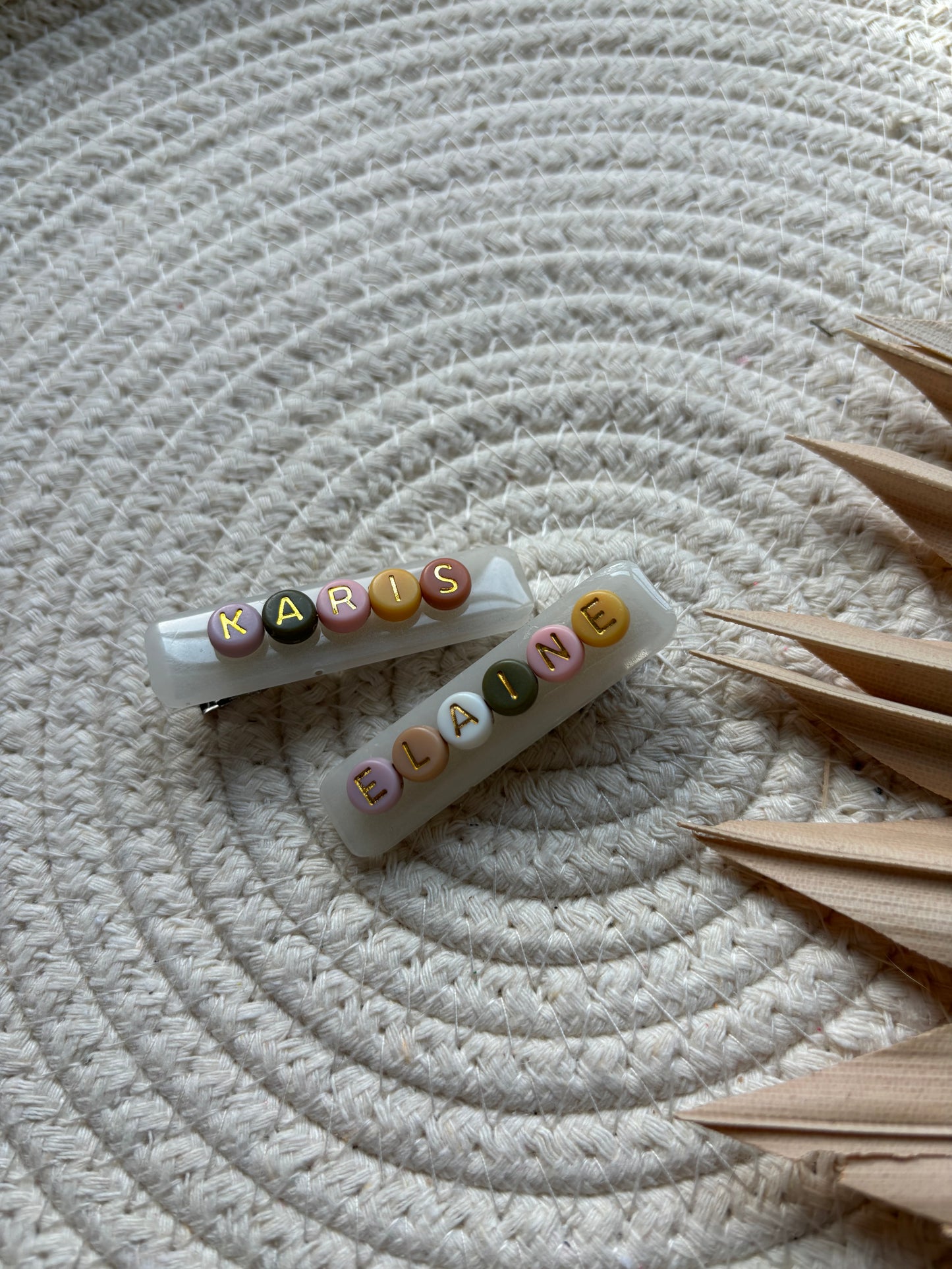 SET OF TWO CUSTOMIZABLE alligator hair clips // large