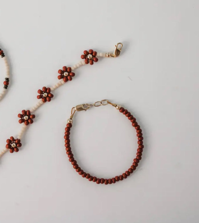 baby/toddler bracelet // deep red